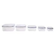 Lock & Lock Classic 5 Piece Square Container Set - Robins Kitchen