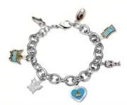 Gold Coast Titans NRL Charm Bracelet Team Logo Charms Jewellery