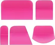 5Pcs PPF Squeegee Kit, Rubber Squeegee Window Tint Squeegee, Anti-Scratch TPU Squeegee, Window Tint Tools for Paint Protection Film Installation, Water Wiper/Household Cleaning