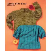 Classic Elite 696 Morning Daisies Newly Washed With Dew Knitting Sweater Pattern