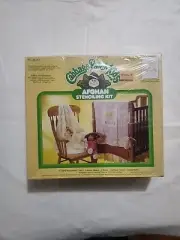 Vintage 1984 Cabbage Patch Kids Afghan Stenciling Kit NEW