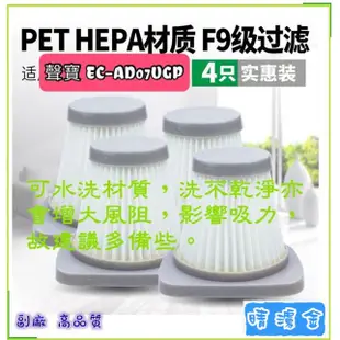 現貨 for 聲寶 吸塵器 HEPA 濾網 EC-AD07UGP 濾心 過濾網 濾棉