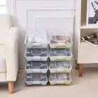 Stackable Shoes Organizers Dustproof Shoe Cabinet Shoe Box for Home