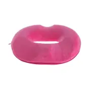 Catzon Donut Tailbone Pillow for Women with Detachable Cover Hemorrhoid Cushion-Rose Red