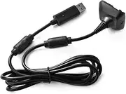 ArRord Wireless Controller Charge Cable For Xbox 360,70 inches,Black