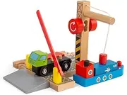 Shipping Container Yard, Wooden Toys, Wooden Crane, Wooden Train Track Accessories, Bigjigs Train Accessories, Train Toy, Kids Train Set