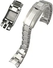 [CEKGDB] 316L Stainless Steel Watchband 20mm For Rolex Submariner Daytona Date Just Sliding Lock Silver Solid Watch Strap