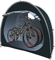 Bike Storage Tent Shed, Outdoor Waterproof Bicycle Covers Shelter, Outside Bicycle Sheds, Bike Storage Tent for Home Garden, Bikes Shed Cover Portable Garden Tools Storage, Black