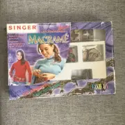 Vintage 70s Singer Get Creative With Macrame Charmed Belt / Bag Strap Kit , NOS