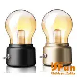 【iSFun】黃光小燈泡＊USB充電復古造型夜燈/二色可選