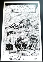 Romano Molenaar Purgatori God Killer #1, Pg 14 Signed By Brian Pulido And Inker