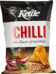 Kettle Natural Chilli Potato Chips, 90 Grams X 12