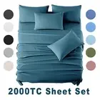 2000TC Flat Sheet Set/1800TC Fitted Sheet Set /Double/Queen/King/KingSIngle NEW