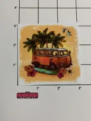 Surfing Sticker Decal WATERPROOF Hippie Van