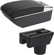 Car Console Double Storage Box for Mitsubishi for Mirage for Space for Star Car Armrest Center Console Organizer Box Single Double Layer Storage(Style 2)