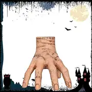Xiujuers Addams Family Hand, Ice Cold Hands, Wednesday Family Hand Made of Latex, Ice Cold Hands, Halloween Decoration Props, Adams Hand for Halloween, Carnival, Cosplay
