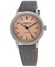 New Raymond Weil Millesime Automatic Salmon Dial Men's Watch 2925-STC-80001