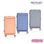 【AMERICAN TOURISTER 美國旅行者】28吋 FRONTEC 前開式可擴充PC避震煞車輪行李箱/胖胖箱(多色可選)