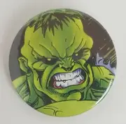 Incredible Hulk 1.5 inch bespoke pin backed Badge. *