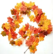 Fall Orange Foliage 70" Garland Autumn Leaf All General Decor Craft US Stock #11