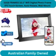 32GB FRAMEO 10.1" Wifi Digital Photo Frame, IPS Touch Screen, Auto-Rotate, Wall
