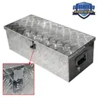 30" X 13" X 10" Cuboid Aluminum Truck Tool Box for Pickup Trailer RV ATV Flatbed