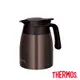 THERMOS 膳魔師 不鏽鋼按壓式真空保溫壼1000ml-深咖啡(TTB-1000-DBW)