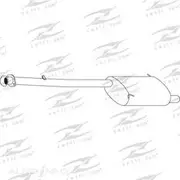 Redback Mufflers Bolt-On to suit 316I E36 M40 RM Compact - M1835