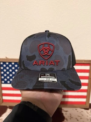 Ariat Mens Richardson 112 Snapback Cap Hat (Navy Camo)