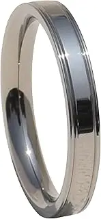 [Hachfeld] Pure Titanium Ring 3.3mm Personalized Fashion Original High Grade wedding Couple Ring Handmade fine Polishing, Non oxidizing, Non rusting, Non fading, Corrosion resistant Ring (0)