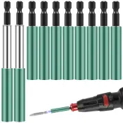 10X Extension Bit Holder Magnetic Screwdriver Extension 6mm Hex Shank Drill-·