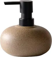 Pump Bottle Dispenser 300ml Stone-Textured Minimalist Ceramic Dispenser Bottle for Body Wash, Hand Soap, Conditioner, Shampoo