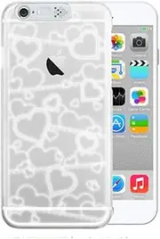 SG SG5181i6P iPhone 6s Plus/6 Plus Illumination Case, i-Clear Heart White, Bar Type