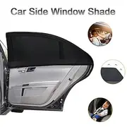 2/4pcs Universal Car Window Screens, Mosquito Net Sun Shade Curtains for Car Windows, UV Protection Mesh for Insect and Sun Block