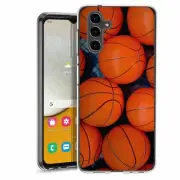 For Samsung Galaxy A13/A12 5G clear TPU Case Cover+Glass(Multi-Basketball)