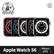 【Apple】A 級福利品 Apple Watch S6 GPS 44mm 鋁金屬錶殼(副廠配件/錶帶顏色隨機)