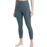 Athleta Salutation Stash II Textured Tight Leggings High Rise Leopard Blue 1X
