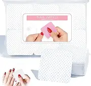 300 PCS Lint Free Wipes for Nails, Nail Polish Remover Soft Pads, UV Gel Absorbent Remover Wipes Meltblown for Prep, Wipe, Clean DIY Nail & Glue Drip(White)