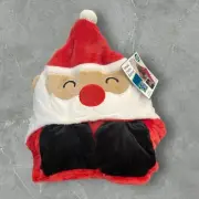 Santa Hat Hooded Throw Blanket Glow In The Dark Christmas Cozy Soft 40”x50”