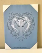 (1) Unicorn Heart Canvas Anne Stokes Wall Hanging