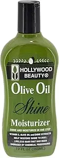 HOLLYWOOD BEAUTY Olive Oil Shine Moisturizer Shine and Moisturizer in One Step 12oz/355ml