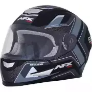 AFX FX-99 RECURVE MATTE BLACK GREY SIZE XL