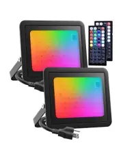LED Flood Light Outdoor 400W Equiv, 40W RGB Color Changing Outdoor Floodlight...