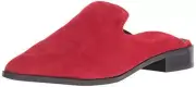 Shellys London Cantara Red Suede Flat Loafer Design Pointed Toe Mule Slide Shoes