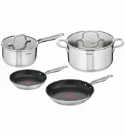 Tefal Virtuoso Stainless Steel Pan 4 Piece Cookware Set E491S474