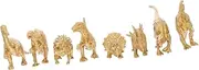 HEALSOPTHY 8pcs Miniature Dinosaurs Figurines for Realistic Dinosaur Models for Home Decor Birthday Parties Educational Play Statues for Garden Indoor Desktop Decoration