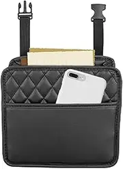 Car Rear Seat Organizer,Seatback Behind Seat Attachment Tissue Box | Large Capacity Travel Tidy Pouch Pocket, Multi-Functional Auto Storage for Water Bottles, Keys, Cards