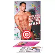 Bachelorette Party Favors Pin The Macho On The Man Game