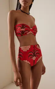 [Johanna Ortiz] Sea Sprite Twisted Bandeau Bikini Top