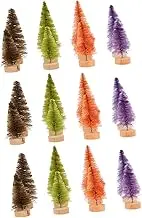 24pcs Christmas Tree Ornaments Artificial Xmas Trees for Festive Decoration for Desktop Party and Photo Props